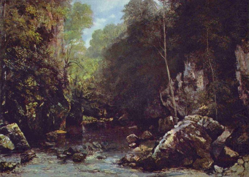 Gustave Courbet Le ruisseau noir china oil painting image